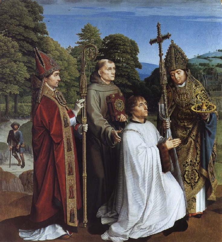 Gerard David Camon Bernardijn Salviati and Saints Martin,Bernardino and Donatian china oil painting image